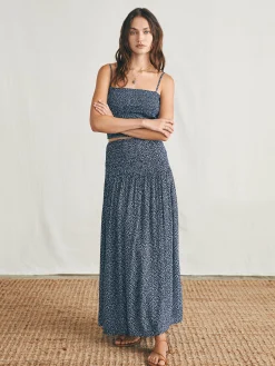 Alisee Skirt - Navy Riverton Ditsy