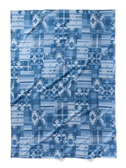 Doug Good Feather Adirondack Blanket - Indigo Lakes