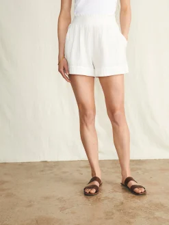 Dream Cotton Gauze Short - White