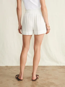 Dream Cotton Gauze Short - White