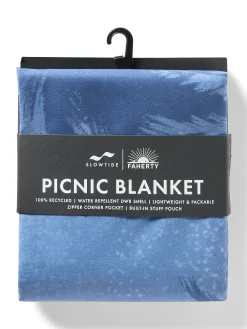Faherty X Slowtide Quick-Dry Picnic Blanket - Palm Rainbow Ombre