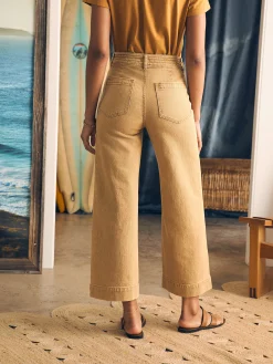 Harbor Crop Jean - Gilded Sand Wash