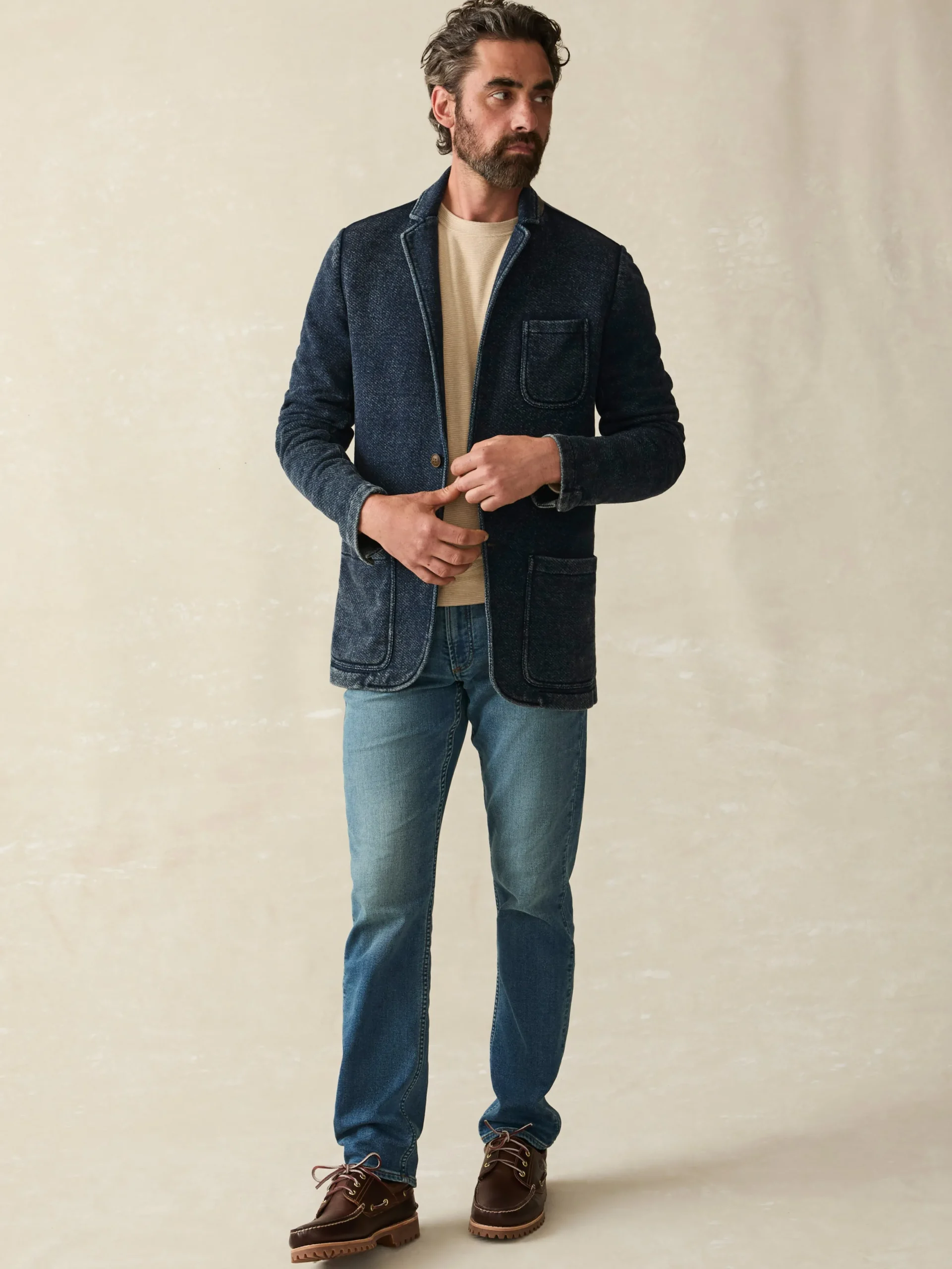 Inlet Knit Blazer - Hendricks Indigo Wash