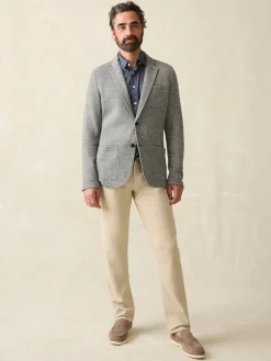 Inlet Knit Blazer - Medium Grey Melange