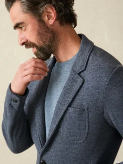 Inlet Knit Blazer (Short) - Deep Navy Melange