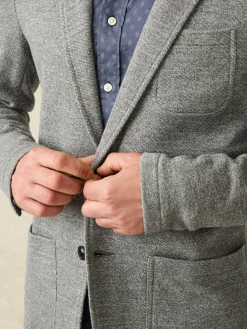 Inlet Knit Blazer (Short) - Medium Grey Melange