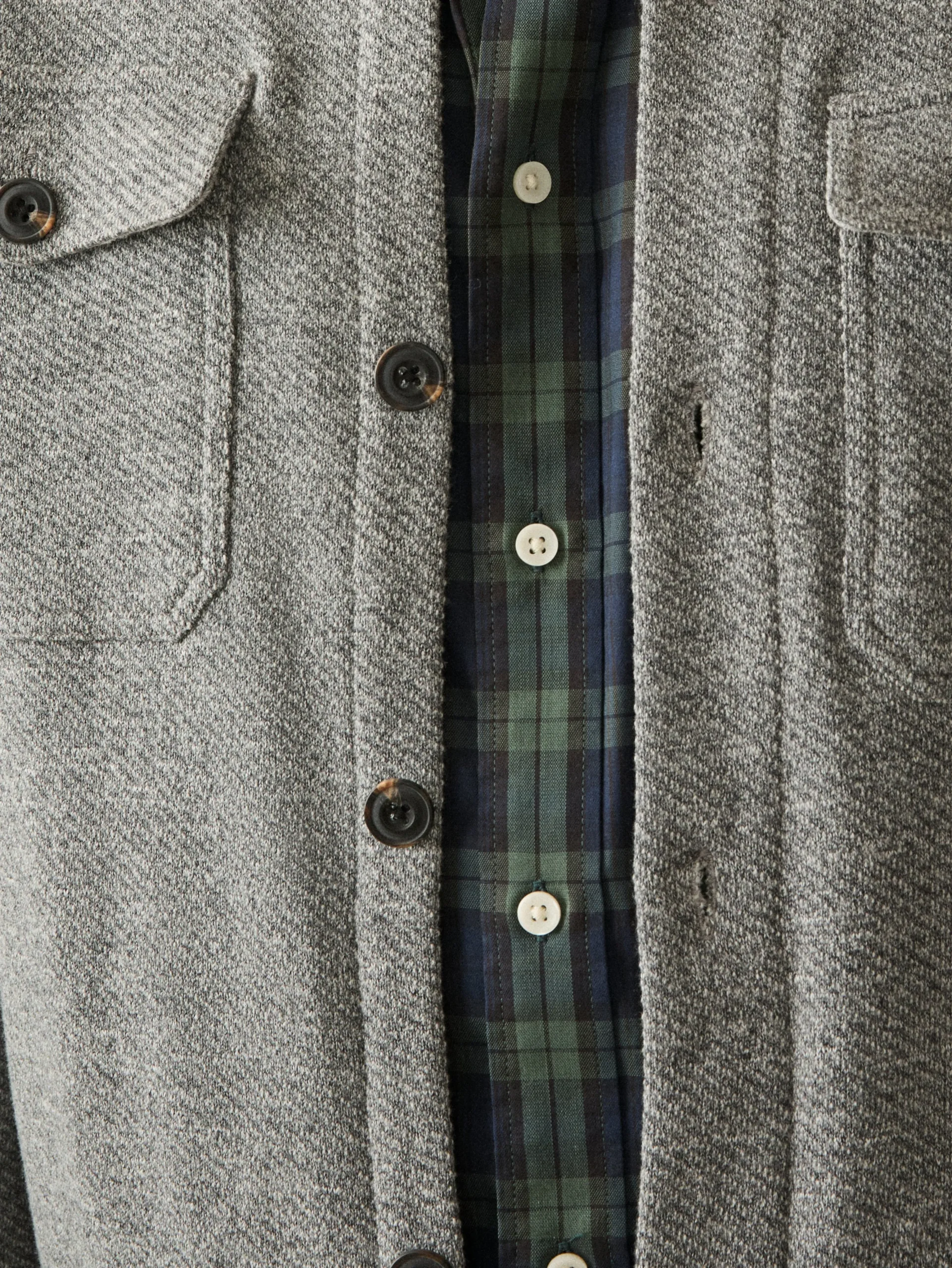 Inlet Knit CPO - Medium Grey Melange