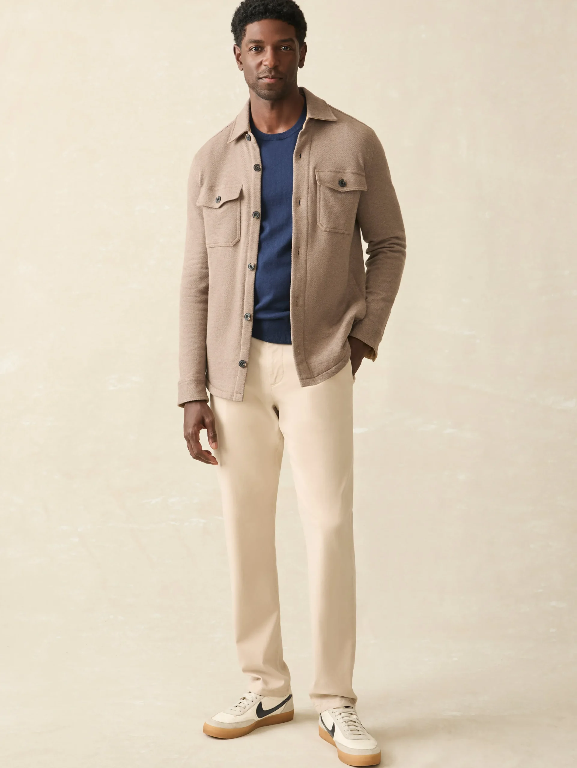 Inlet Knit CPO - Walnut Melange