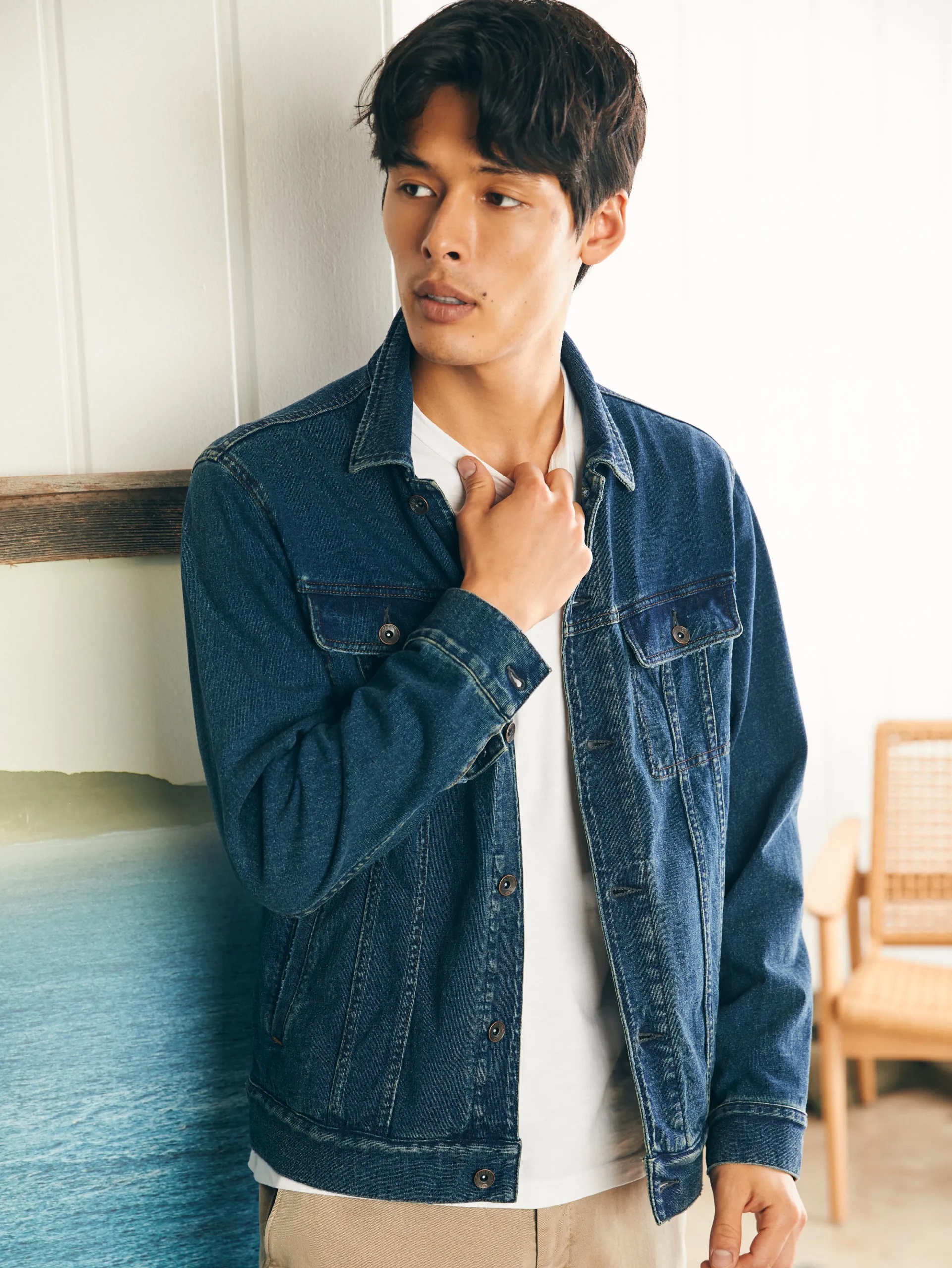 Jersey Trucker Jacket - Rockford Wash