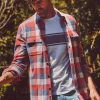 Legend™ Sweater Shirt - Cherry Blue Buffalo