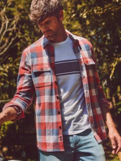 Legend™ Sweater Shirt - Cherry Blue Buffalo