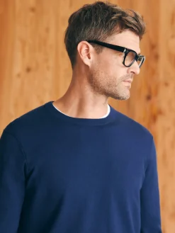 Movement™ Crewneck Sweater - Marine Navy Heather
