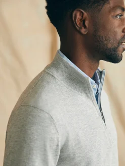 Movement™ Quarter Zip Sweater - Mineral Grey Heather