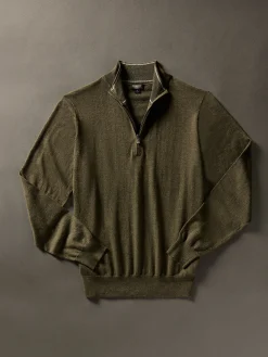 Movement™ Quarter Zip Sweater - Olive Ridge Heather