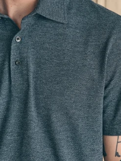 Movement™ Short-Sleeve Pique Polo Shirt - Dusty Iron Heather