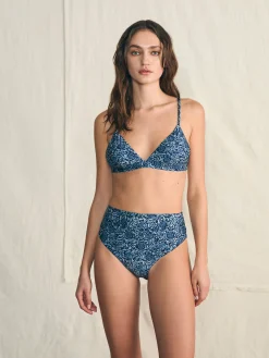 Nantucket Bikini Top - Navy Imma Floral