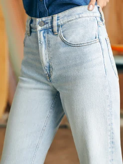 Organic Cotton Slim Straight Denim - Cloudbreak Wash