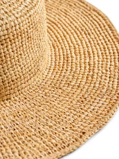 Raffia Packable Sun Hat - Natural