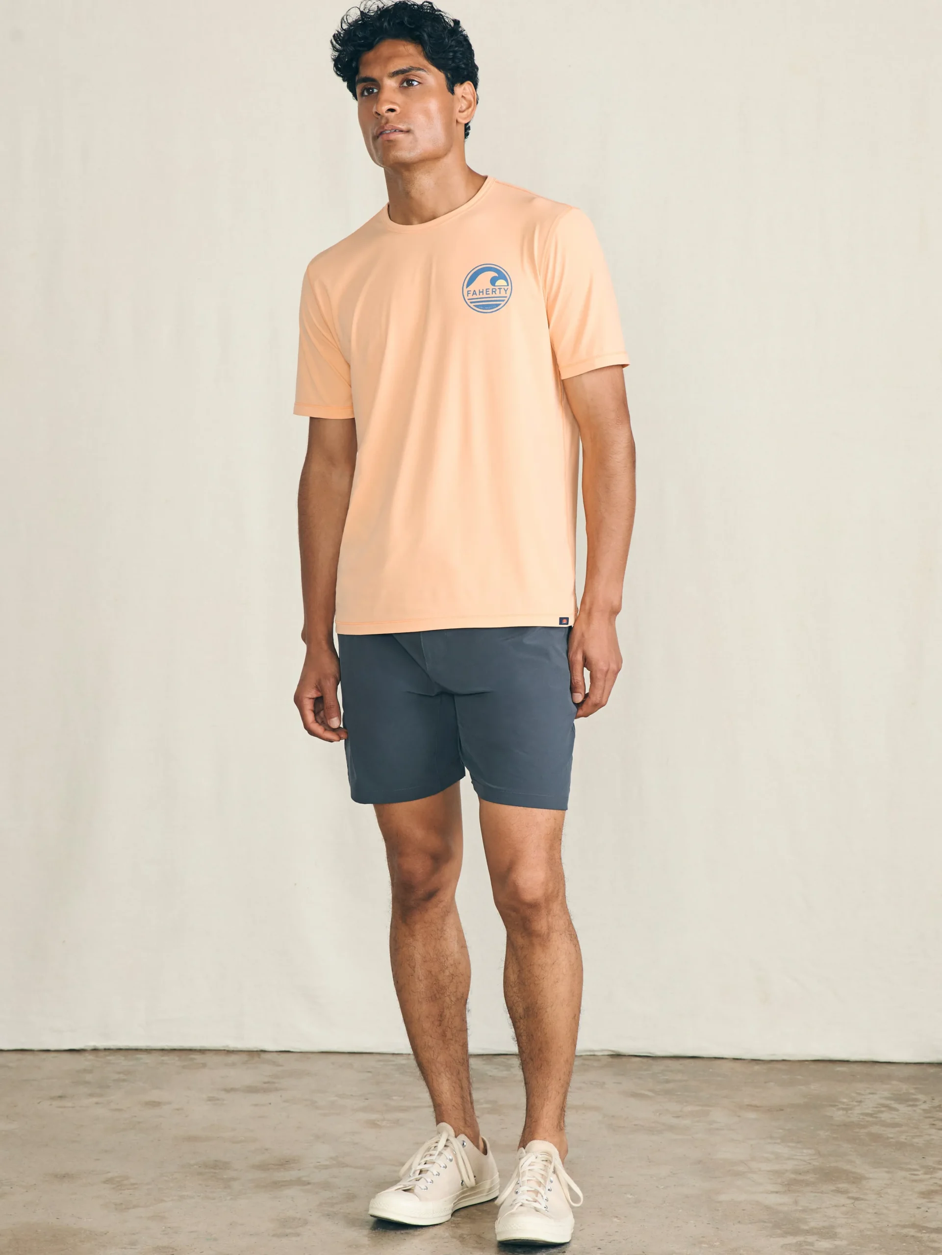 Shorelite Short-Sleeve Tech Tee - Passion Peach