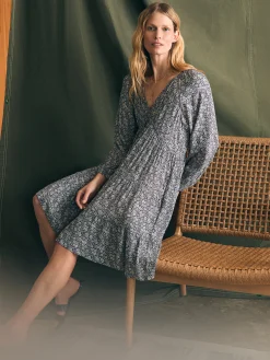 Sirene Dress - Navy Ditsy Floral