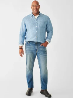 Stretch Terry Indigo 5-Pocket Pant (32