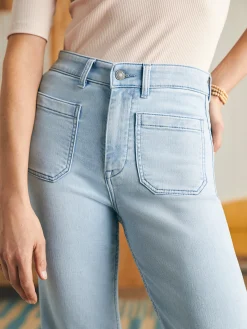 Stretch Terry Patch Pocket Pant - Clearlake Wash