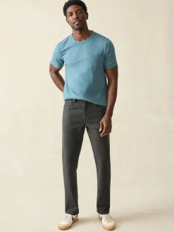 Stretch Terry 5-Pocket Athletic Fit Pant - Onyx Black