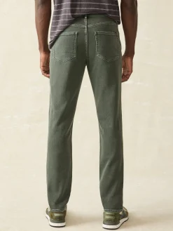 Stretch Terry 5-Pocket Athletic Fit Pant - Fall Olive