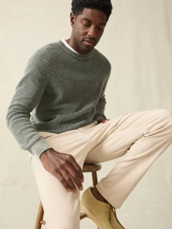 Sunwashed Crewneck Sweater - Mountain Olive