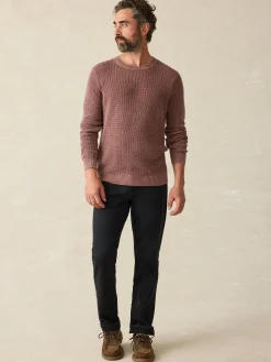 Sunwashed Crewneck Sweater - Plum Wine