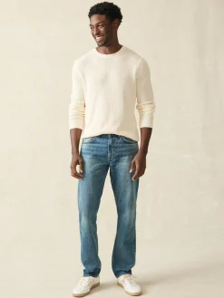 Sunwashed Crewneck Sweater - White Shell