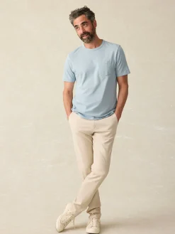 Sunwashed Pocket Tee (Tall) - Blue Breeze