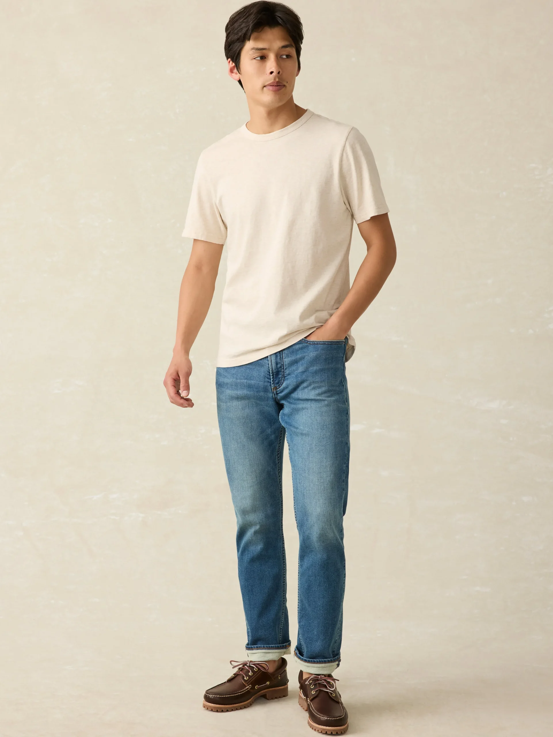 Sunwashed Tee (Tall) - Arctic Frost Heather