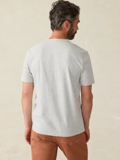 Surf Stripe Sunwashed Tee (Tall) - Heather Grey