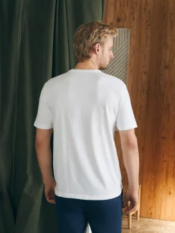 Surf Stripe Sunwashed Tee (Tall) - White