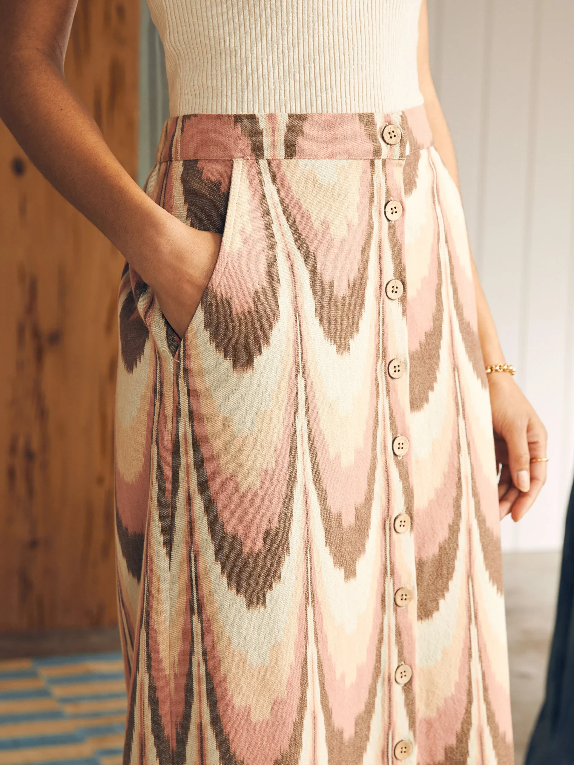 Whitley Skirt - Desert Ikat
