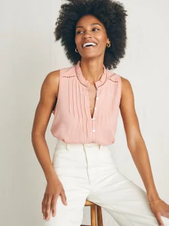 Willa Sleeveless Top - Rosette