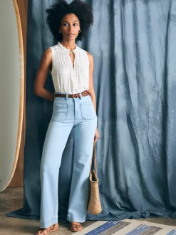 Willa Sleeveless Top - White