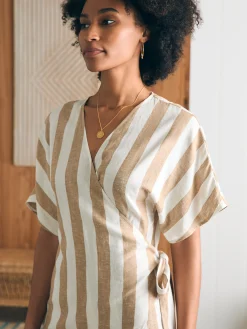 Willow Dress - Bronze Stripe