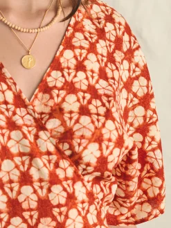 Willow Dress - Spiced Shibori Print
