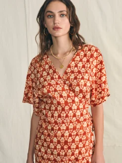 Willow Dress - Spiced Shibori Print